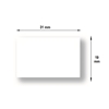 Etiquettes 31x19mm blanches